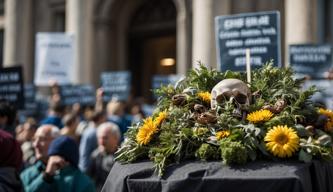 Teilnehmer eines Klima-Hungerstreiks vor dem Kanzleramt in Berlin in kritischem Zustand