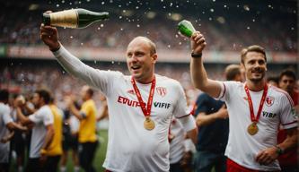 VfB Stuttgart's Vice Champion Sebastian Hoeneß Celebrates Unbelievable Football Festival with Champagne Shower